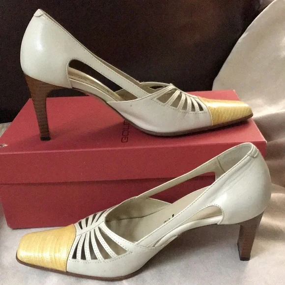 Vera Pelle leather heels made in Italy. - Picture 3 of 13